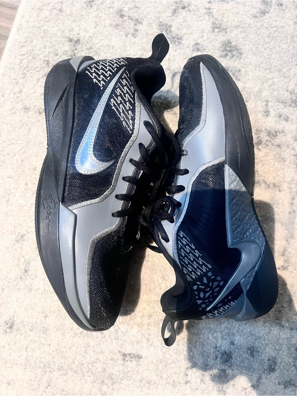 Boys/Youth Sabrina’s Black and Gray Athletic Sneakers
